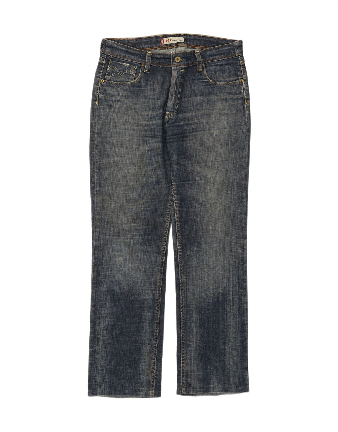 Levi's Womens 627 Straight Jeans W30 L27 Blue