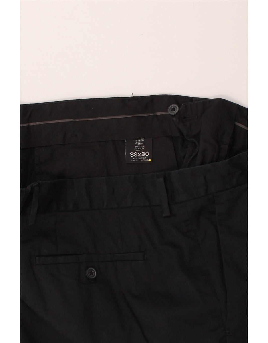 MOSSIMO Mens Slim Chino Trousers  W38 L30 Black Cotton Vintage Mossimo and Second-Hand Mossimo from Messina Hembry 