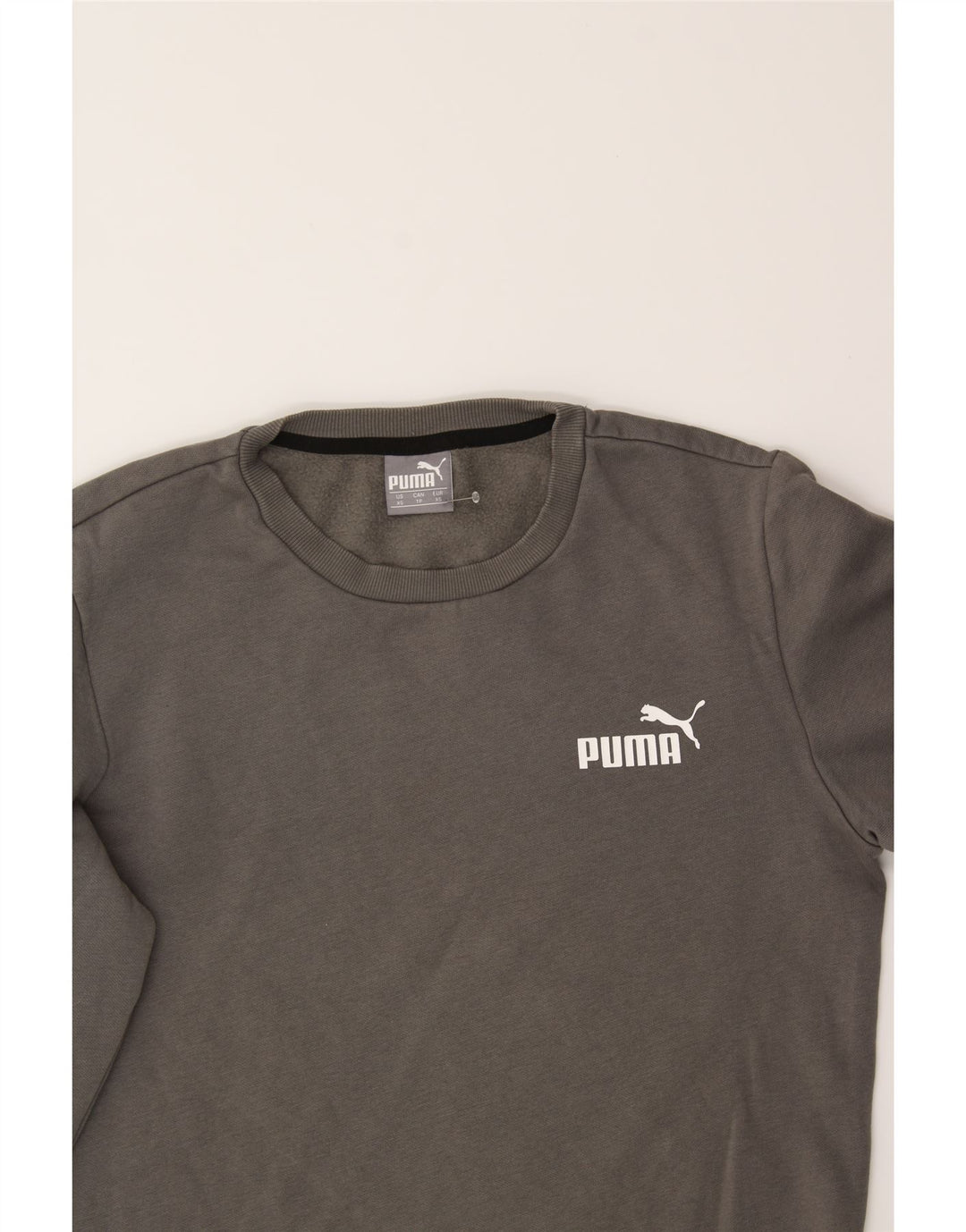 PUMA Mens Sweatshirt Jumper XS Grey Cotton Vintage Puma and Second-Hand Puma from Messina Hembry 