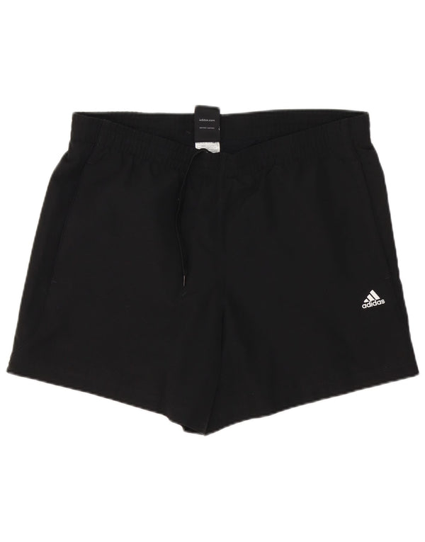 Pantaloni scurți sport pentru bărbați Adidas Climalite, poliester mediu negru
