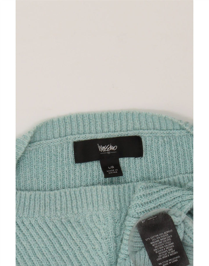 MOSSIMO Womens Crew Neck Jumper Sweater UK 16 Large Blue Vintage Mossimo and Second-Hand Mossimo from Messina Hembry 