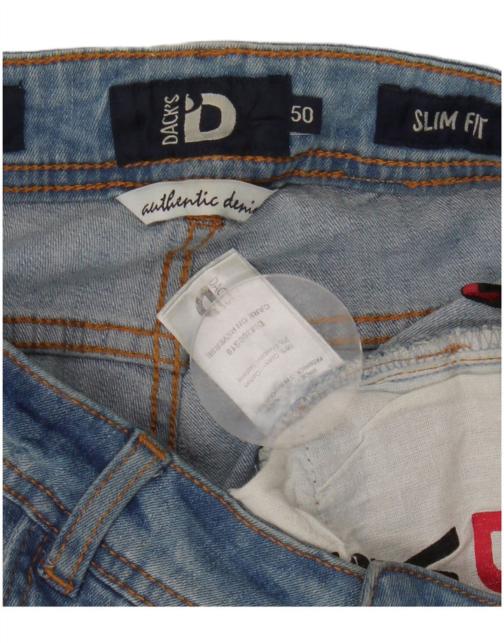 Dack's Womens Slim Jeans W32 L30 Blue Cotton