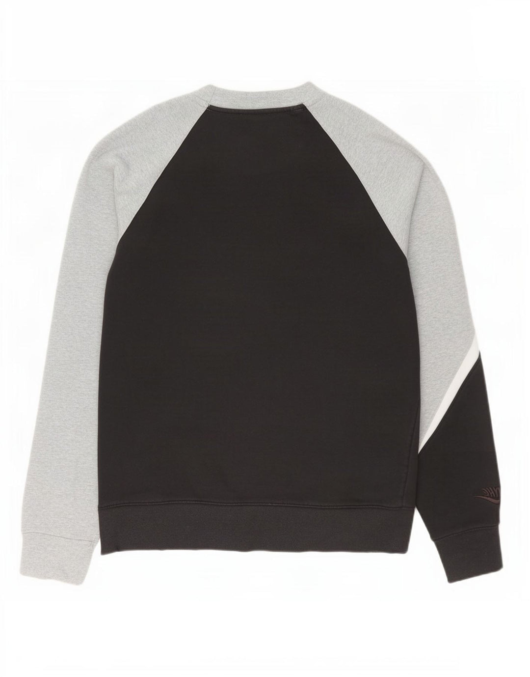 Nike Mens Graphic Sweatshirt Jumper Medium Black Colourblock Cotton