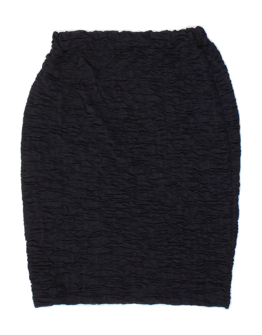 VINTAGE Womens Pencil Skirt XL W36  Navy Blue Polyester Vintage Vintage and Second-Hand Vintage from Messina Hembry 