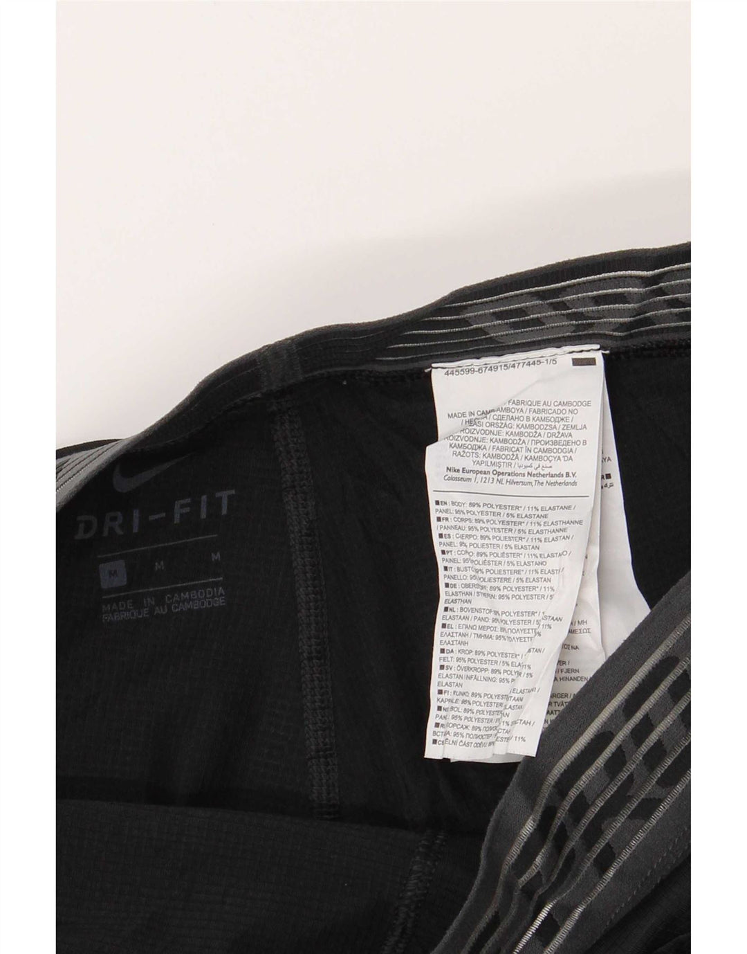 Legging Nike Dri Fit Graphic Homme Noir Moyen Polyester