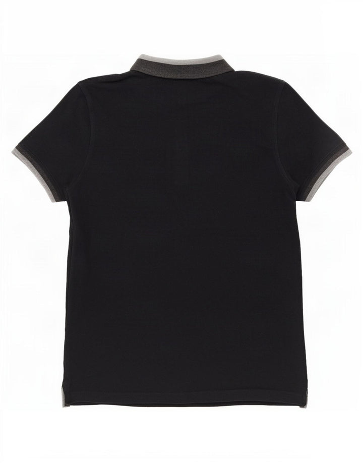 Lyle & Scott Polo Homme Noir Moyen Coton Colorblock