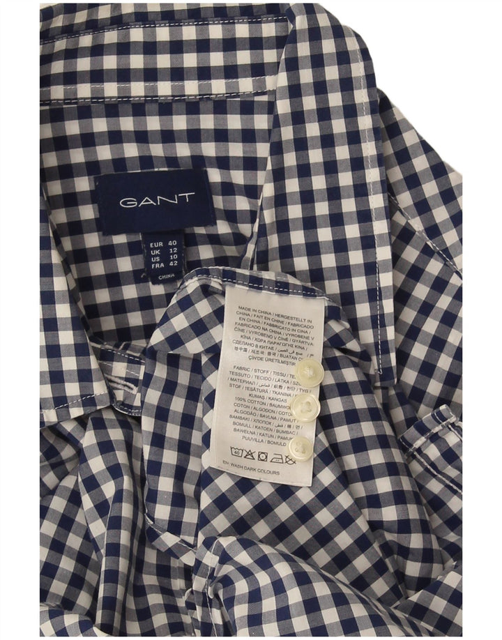 Camicia da donna Gant UK 12 Cotone a quadretti blu medio