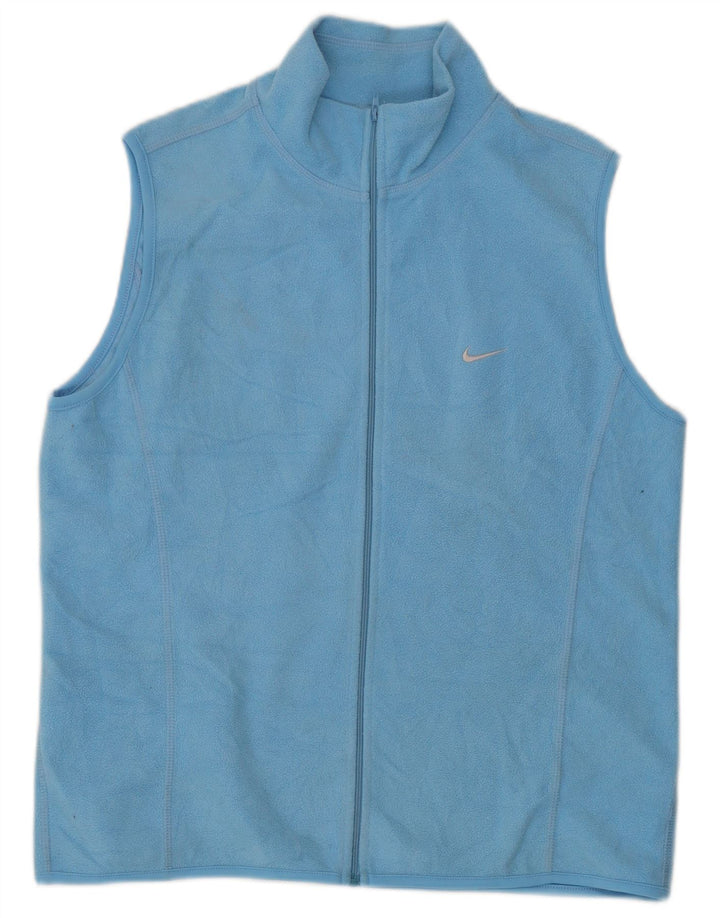 Nike Veste polaire pour femme UK 14 Large Bleu Polyester
