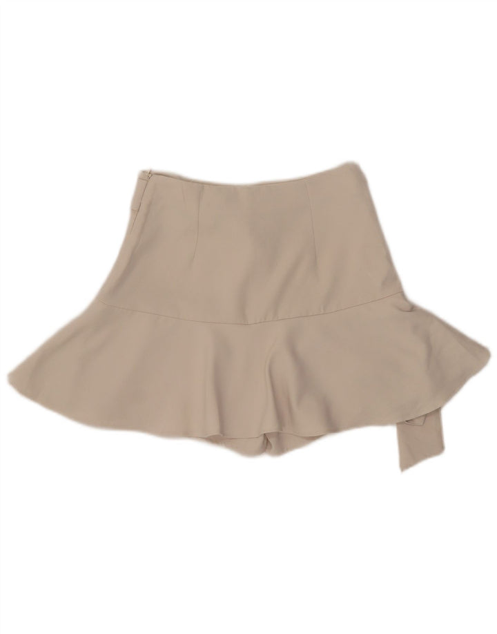 Zara Womens Skort UK 4 XS Beige Polyester