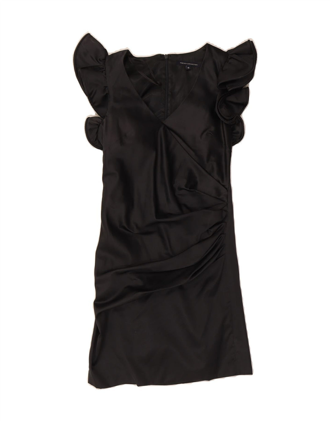 FRENCH CONNECTION Womens Shift Dress UK 10 Small Black Polyester Vintage French Connection and Second-Hand French Connection from Messina Hembry 