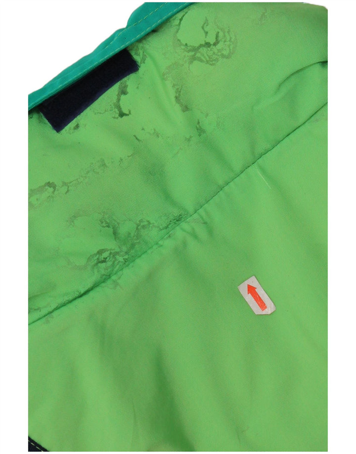 Colmar Mens Hooded Ski Jacket IT 52 Large Green Colourblock