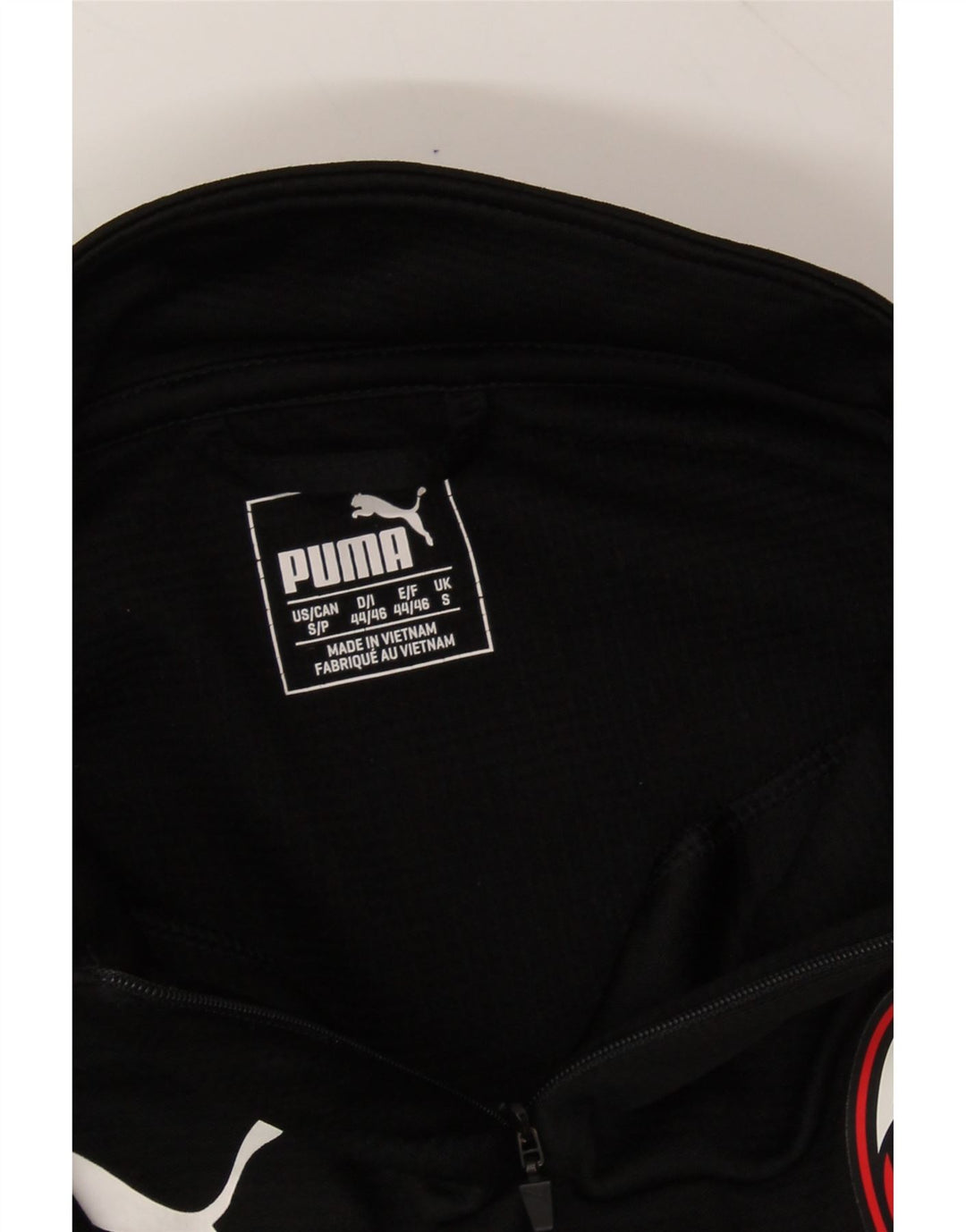 Mens Graphic Zip Neck Pullover Tracksuit Top Small Vintage Puma and Second-Hand Puma from Messina Hembry 