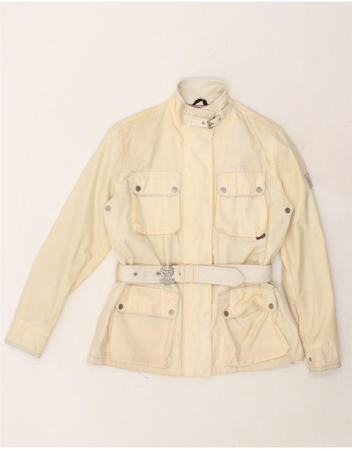 BELSTAFF Womens Utility Jacket EU 42 Large Off White Nylon Vintage Belstaff and Second-Hand Belstaff from Messina Hembry 