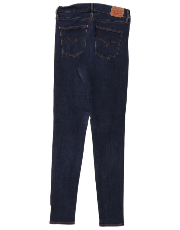 Levi's Womens Slimmimg Super Skinny Jeans W29 L32 Navy Blue Cotton