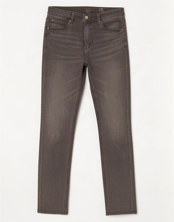 Marks & Spencer Damskie Lily Slim Jeans UK 12 Medium W30 L29 Szara bawełna