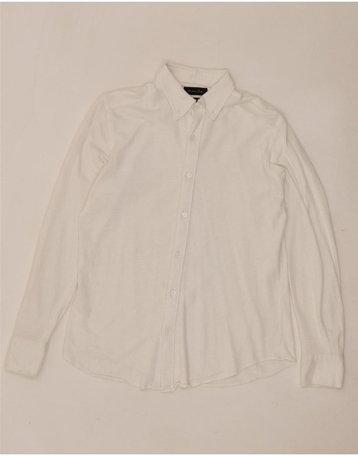 MASSIMO DUTTI Mens Shirt Medium White