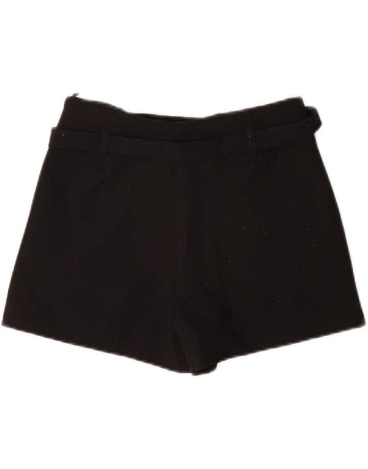 Zara Womens Casual Shorts XS W24 Black Polyester