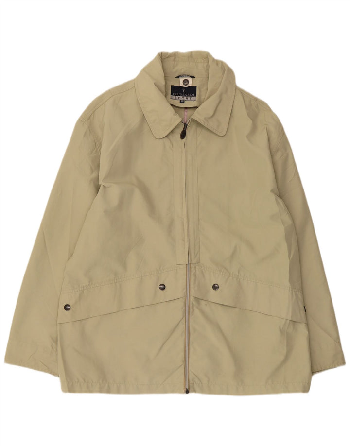 TRUSSARDI Mens Utility Jacket IT 50 Large Green