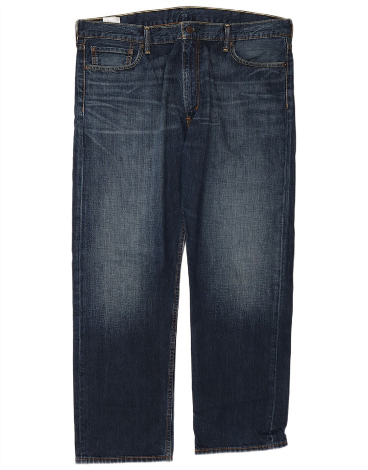 Levi's Mens 504 Straight Jeans W40 L30 Blue Cotton
