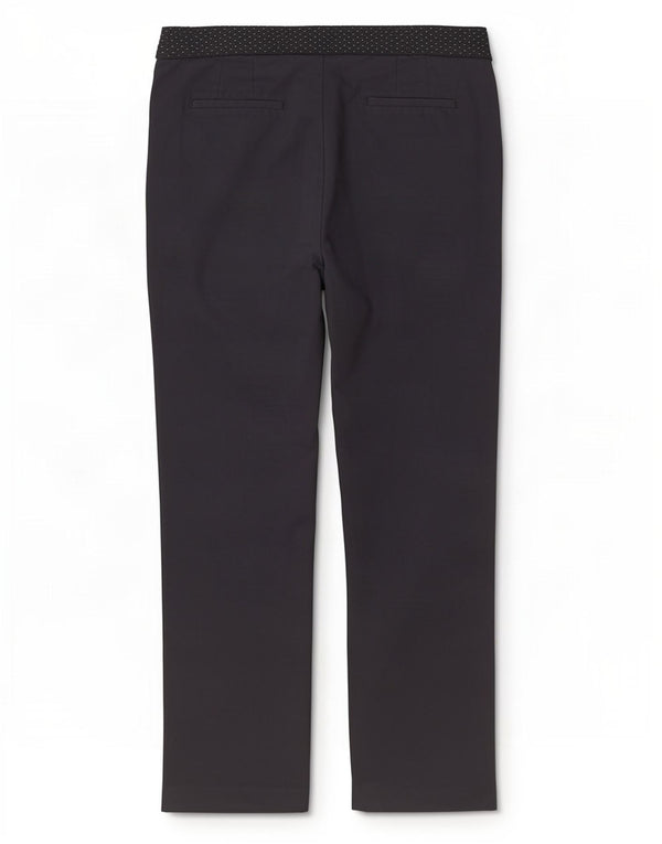 Gerade Freizeithose für Damen von Zara, XL, W32, L28, Marineblau, Baumwolle