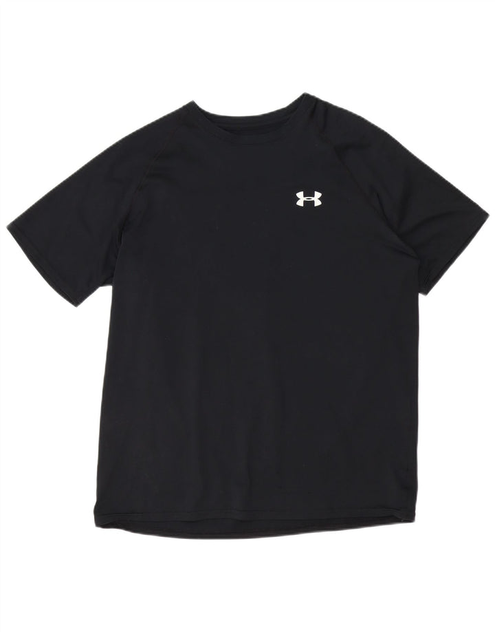 Under Armour Herre Heat Gear T-Shirt Top Medium Sort