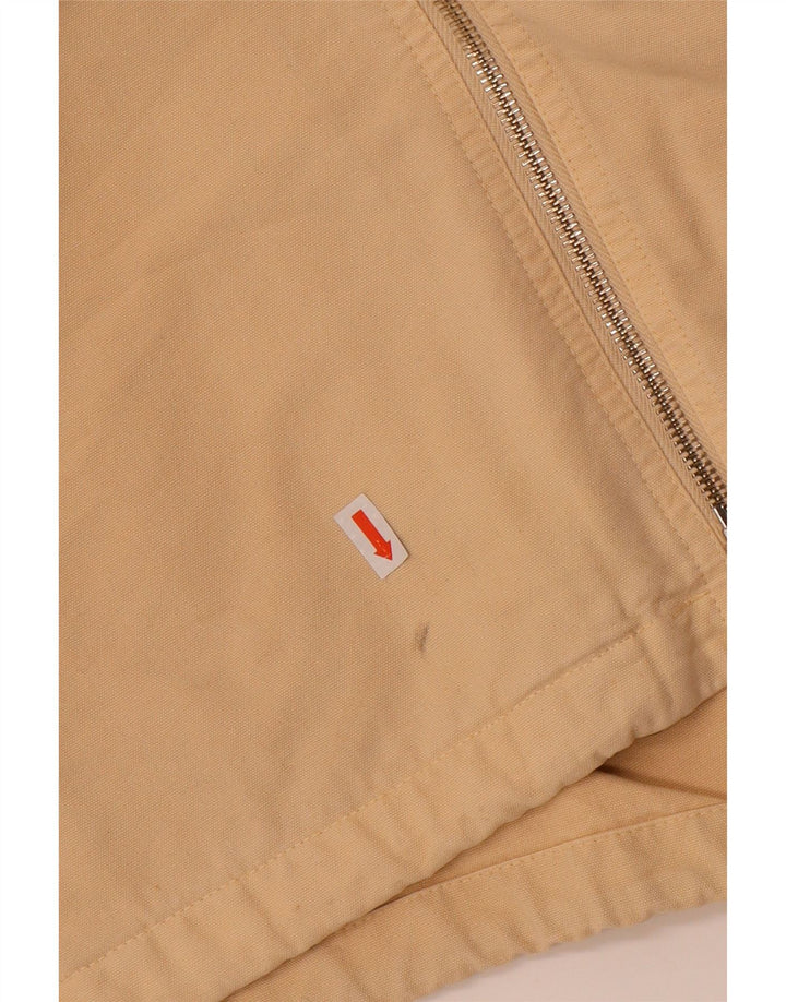 MURPHY & NYE Womens Bomber Jacket UK 14 Medium Beige Cotton Vintage Murphy & Nye and Second-Hand Murphy & Nye from Messina Hembry 