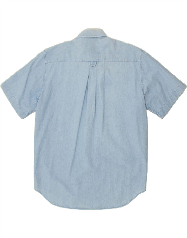 MARINA YACHTING Mens Short Sleeve Shirt Large Blue Vintage Marina Yachting and Second-Hand Marina Yachting from Messina Hembry 