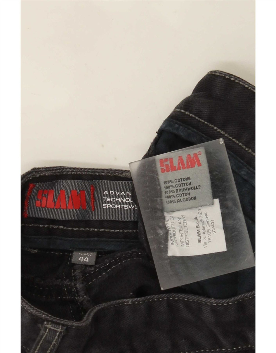 Slam Jean droit femme IT 44 Medium W30 L33 gris coton