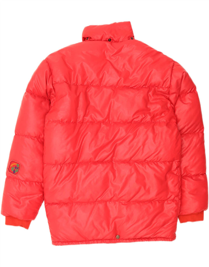 Vintage Mens Padded Jacket UK 40 Large Red Polyamide