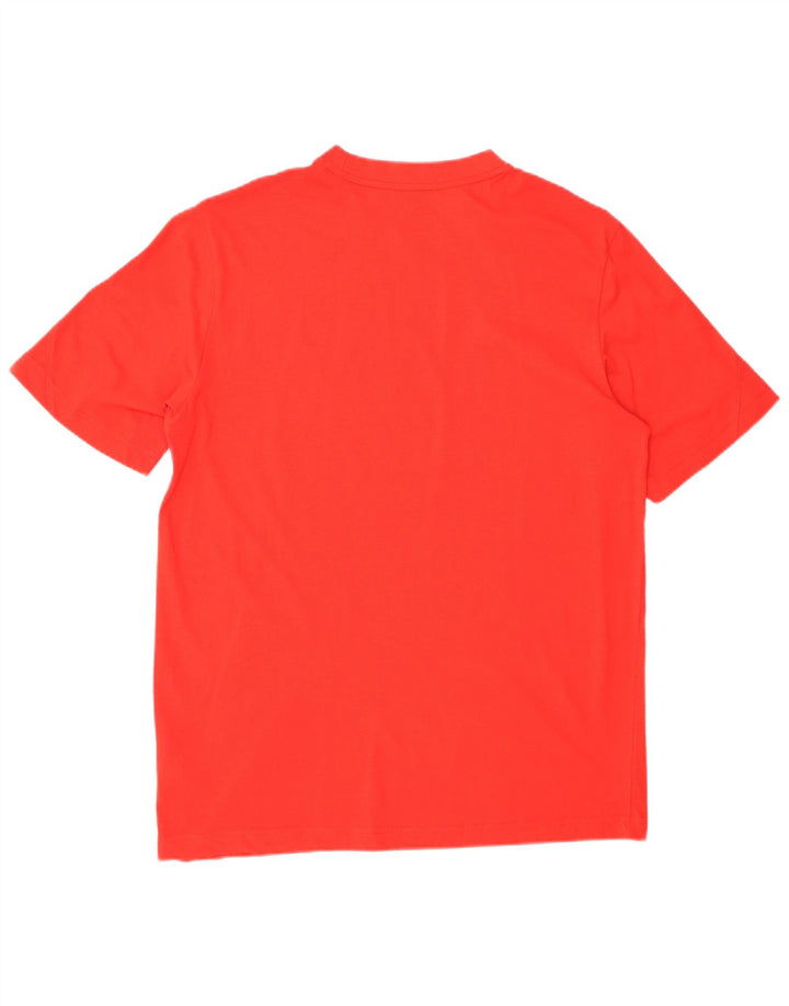 PUMA Mens Graphic T-Shirt Top Medium Red Cotton