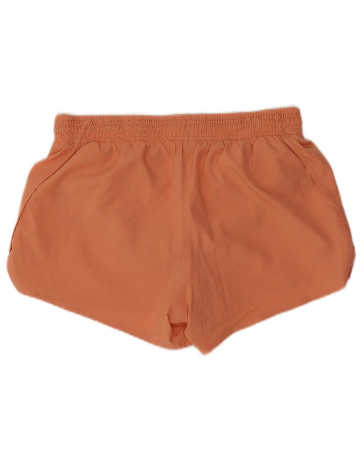 Nike Womens Dri Fit Sport Shorts UK 14 Medium Orange Polyester
