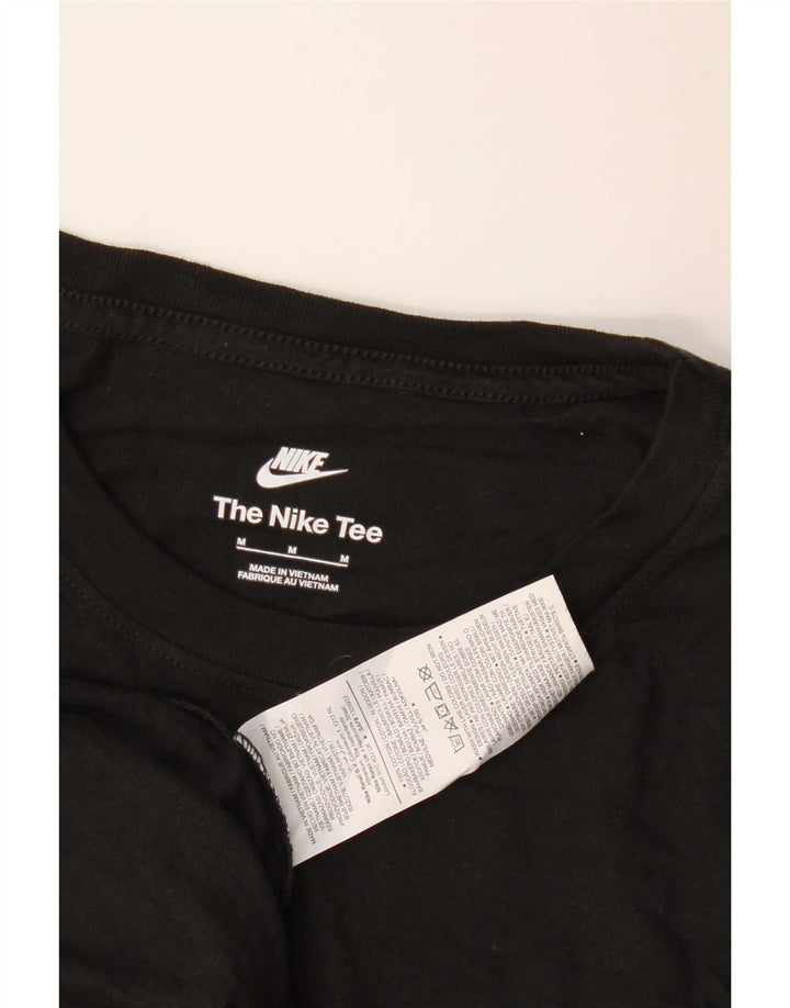 Nike Mens T-Shirt Top Medium Black Cotton