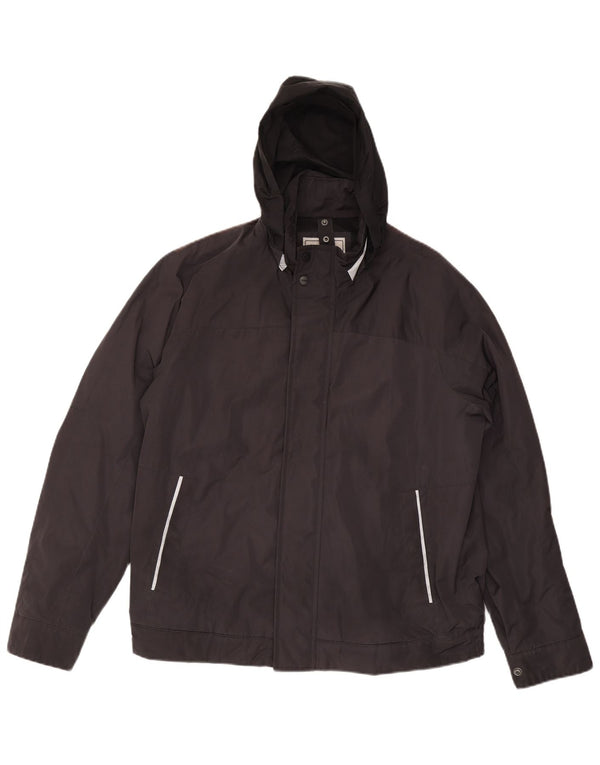 Geox Bomber da uomo con cappuccio Respira UK 46 3XL Nero Poliammide