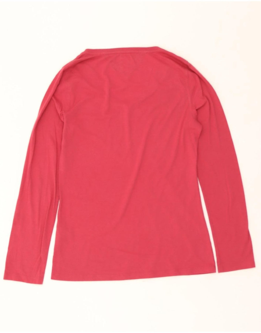 TOMMY HILFIGER Womens Graphic Top Long Sleeve UK 10 Small Pink Polyester Vintage Tommy Hilfiger and Second-Hand Tommy Hilfiger from Messina Hembry 