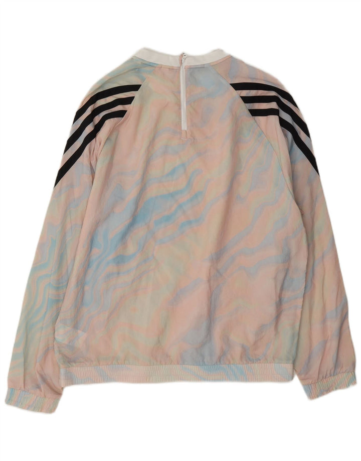 Adidas Mens Pullover Tracksuit Top Jacket Medium Multicoloured Tie Dye