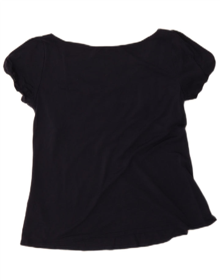 Max & Co. Womens Blouse Top UK 12 Medium Navy Blue