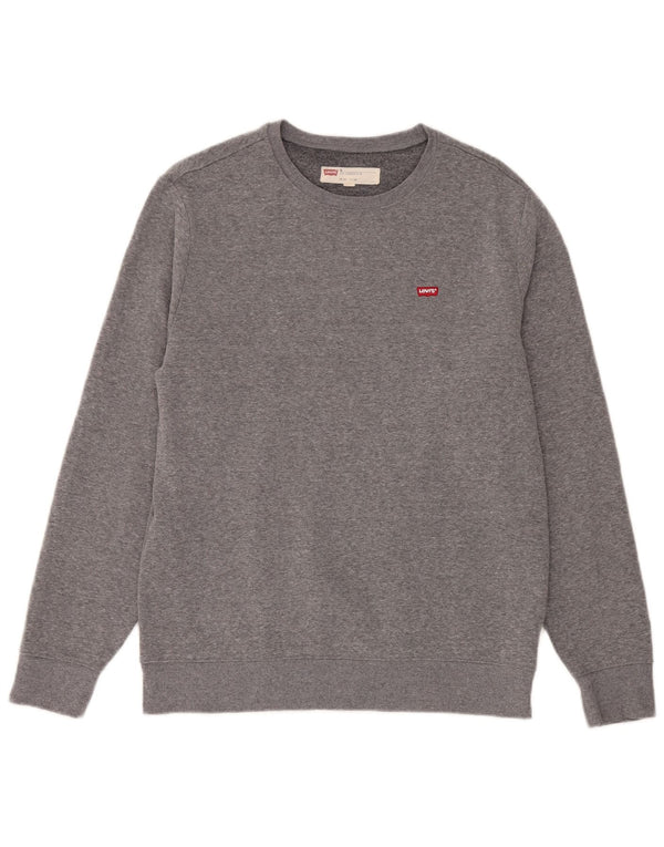 Levi's Mens Sweatshirt Jumper Medium Grey Cotton