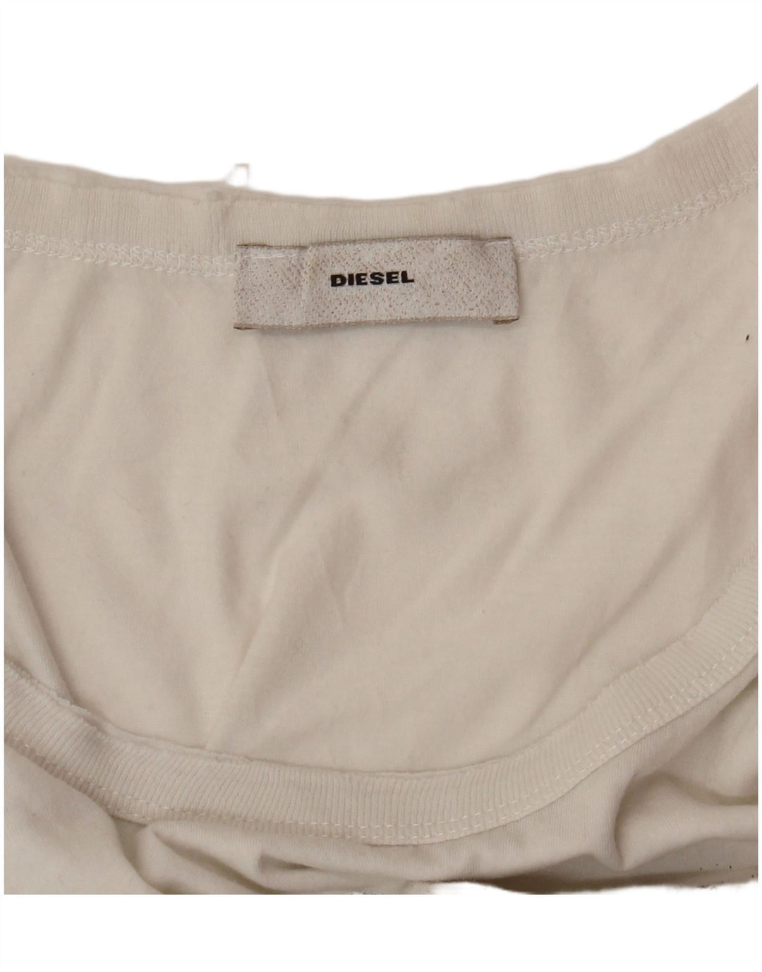 DIESEL Débardeur graphique pour femme UK 10 Small Blanc