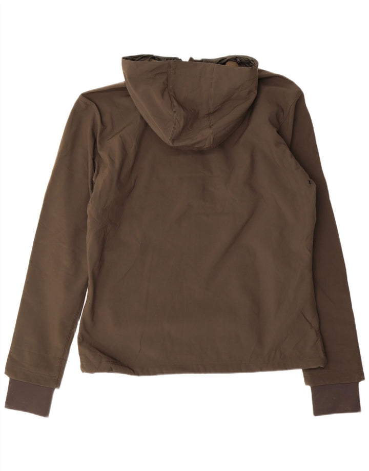 KAPPA Womens Hooded Windbreaker Jacket UK 20 2XL Khaki Polyester