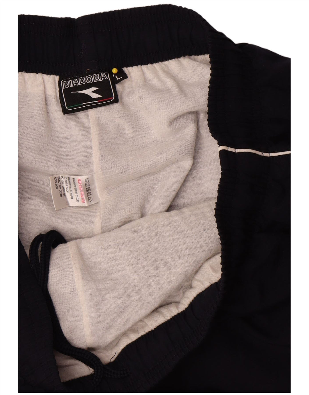 Diadora Mens Tracksuit Trousers Large  Navy Blue Polyester