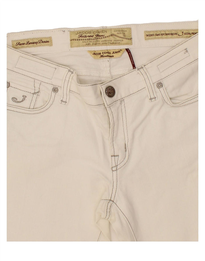 JACOB COHEN Womens Straight Jeans W32 L28  White Cotton Vintage Jacob Cohen and Second-Hand Jacob Cohen from Messina Hembry 