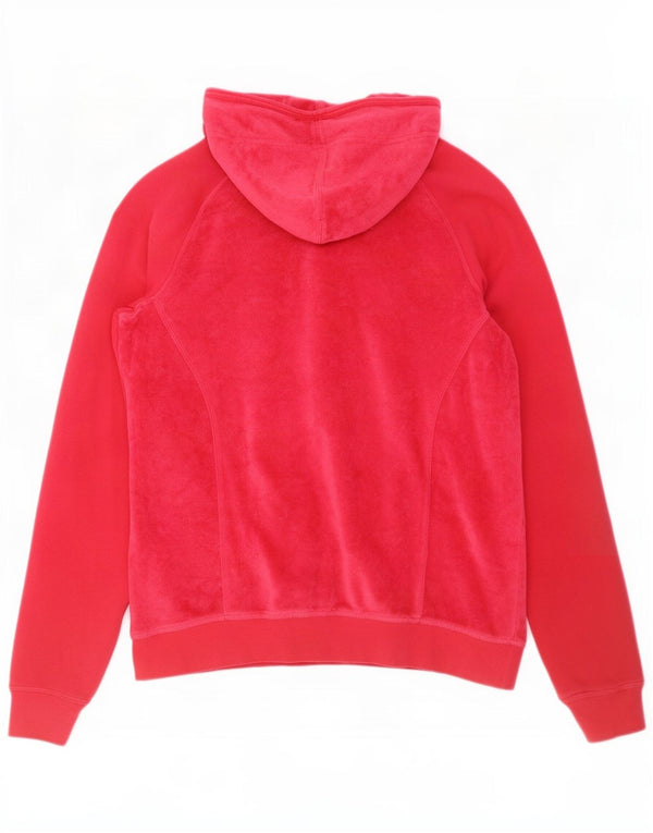 Welurowy sweter z kapturem i zamkiem błyskawicznym Champion Womens Heritage Fit UK 16, duży czerwony