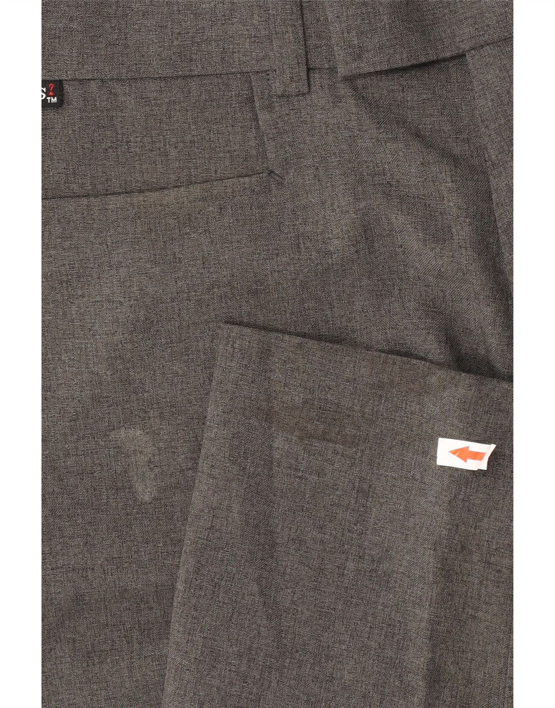 Guess Mens Straight Suit Trousers W32 L30 Grey Polyester