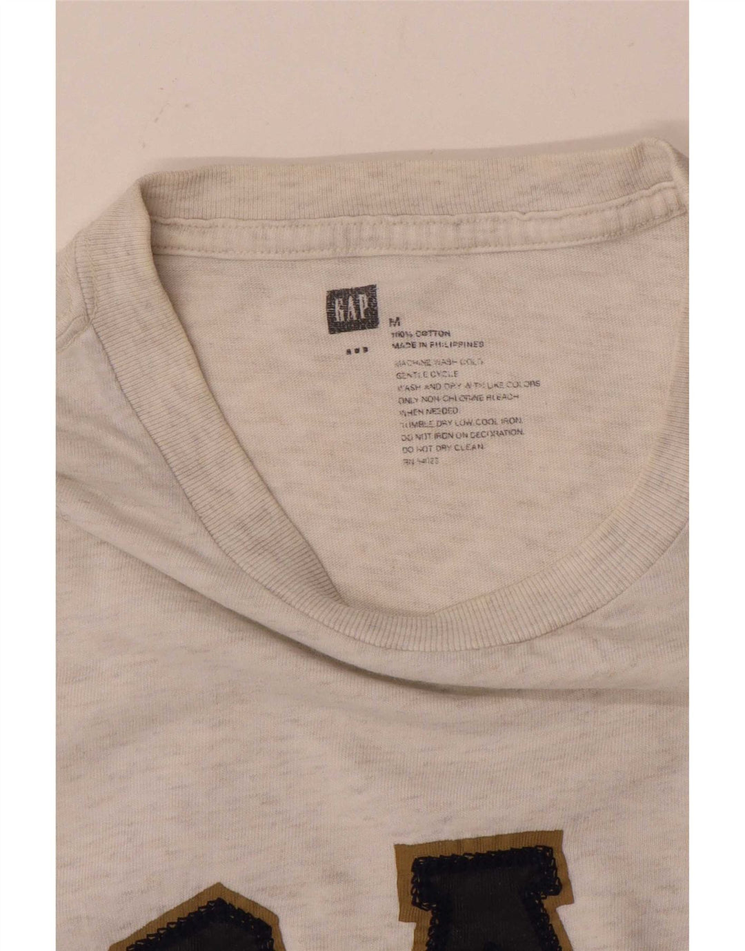 Gap Mens Graphic T-Shirt Top Medium Grey Flecked Cotton
