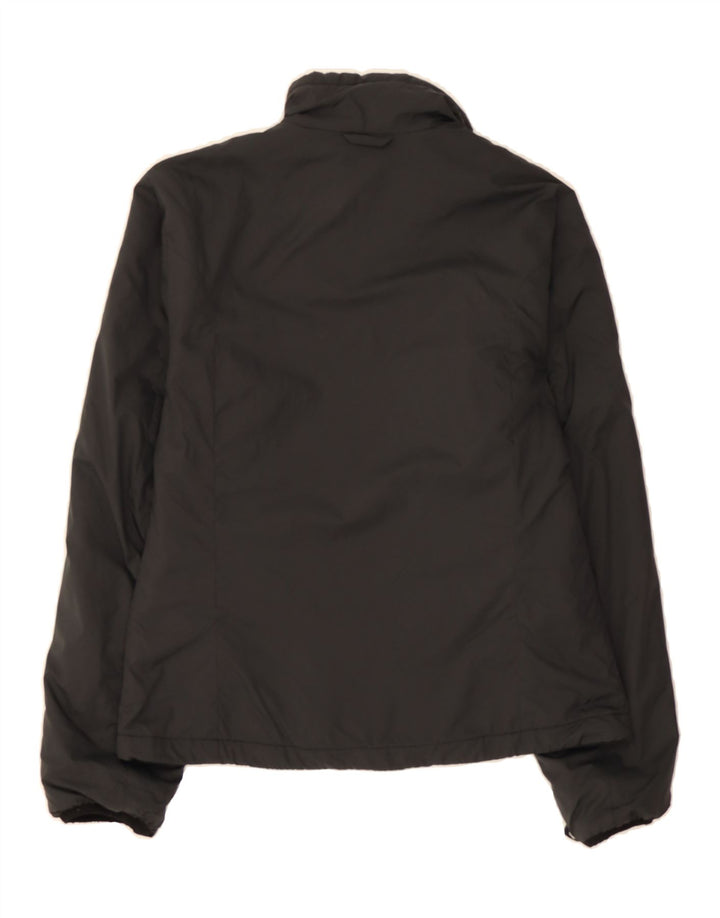 JACK WOLFSKIN Womens Windbreaker Jacket UK 10 Small Black Polyamide Vintage Jack Wolfskin and Second-Hand Jack Wolfskin from Messina Hembry 