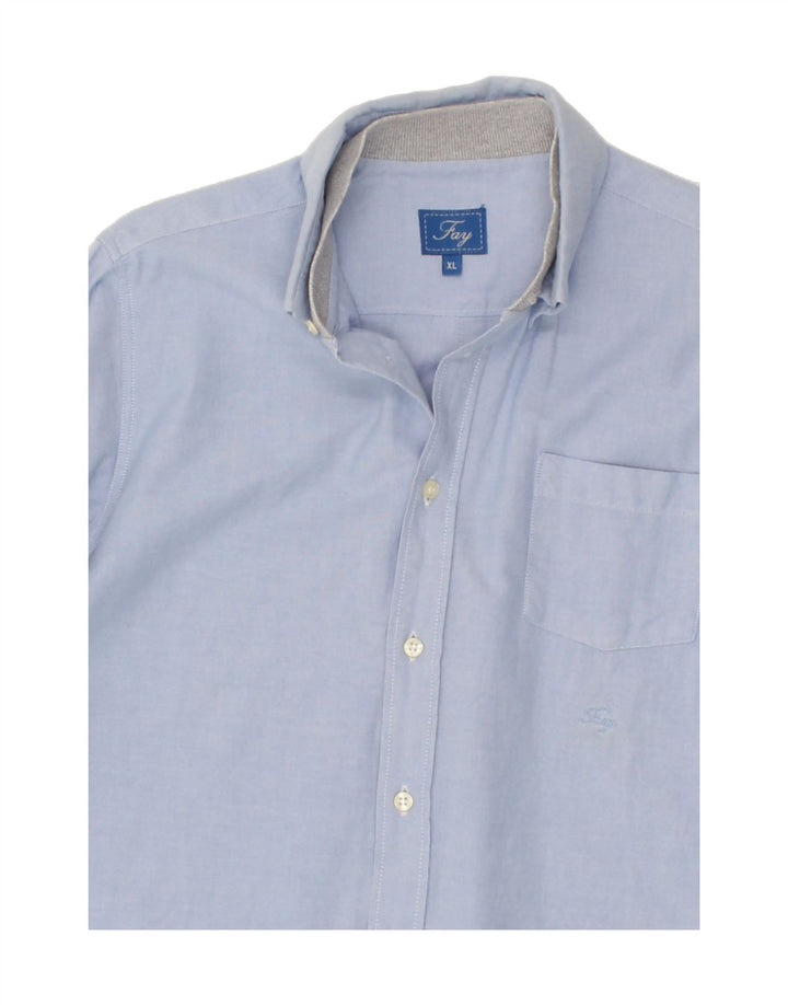 FAY Boys Shirt 14-15 Years XL Blue Cotton Vintage Fay and Second-Hand Fay from Messina Hembry 