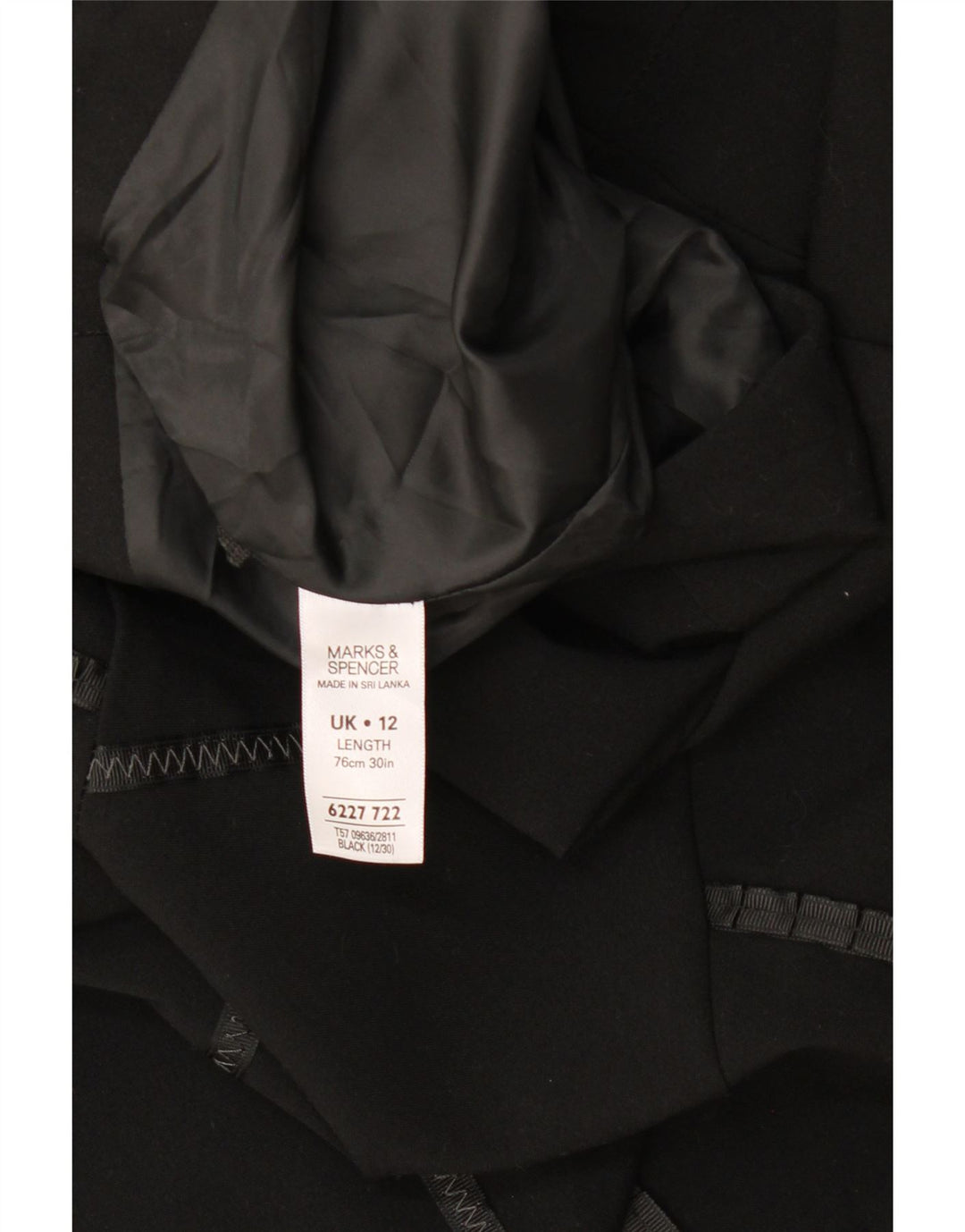 Marks & Spencer Womens A-Line Skirt UK 12 Medium W34 Black Geometric