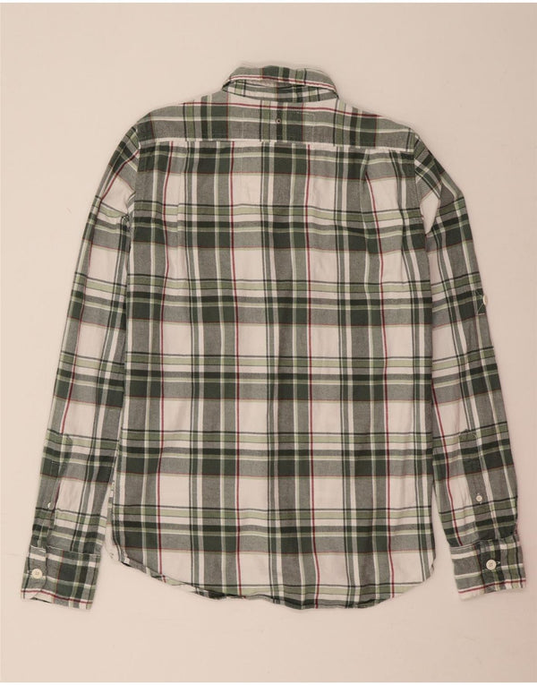 Superdry Chemise Flanelle Homme Vert Moyen Plaid Coton