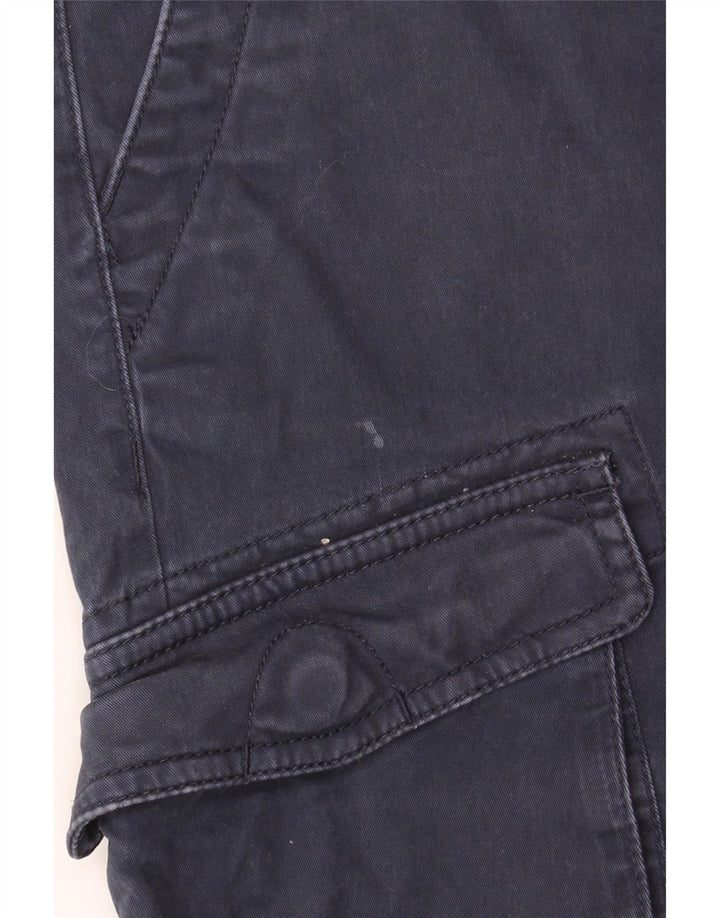 Timberland Mens Cargo Shorts W30 Medium Navy Blue Cotton