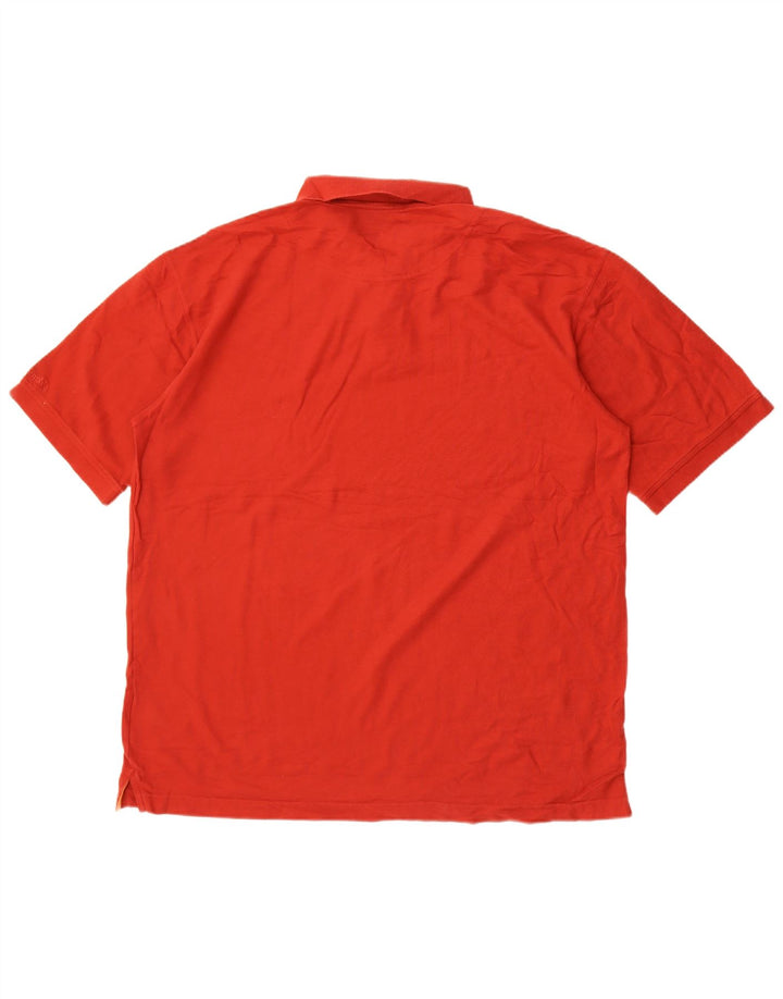 Columbia Mens Polo Shirt Large Red Cotton